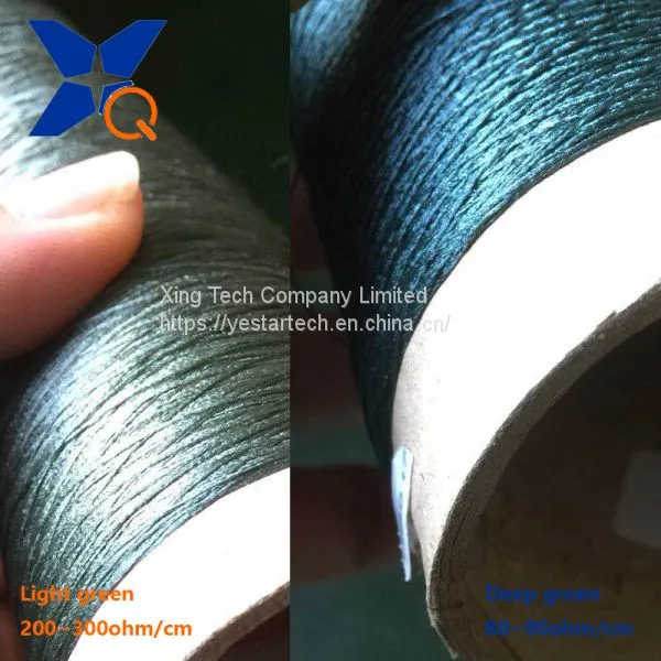 Copper Plated CuS Acrylic Conductive Filaments 150D/60F or 150D/80F Yarn for Anti Bacteria Socks/beddings-XT11322 photo-3
