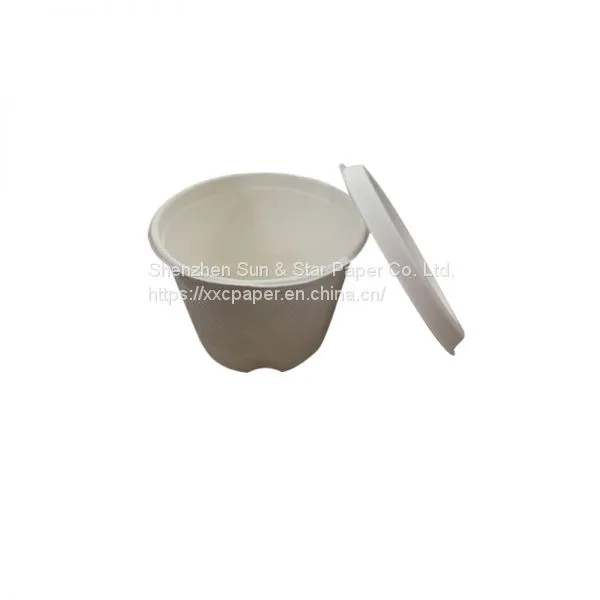 Чашка объемом 4 унции из отбеленной массы багассы