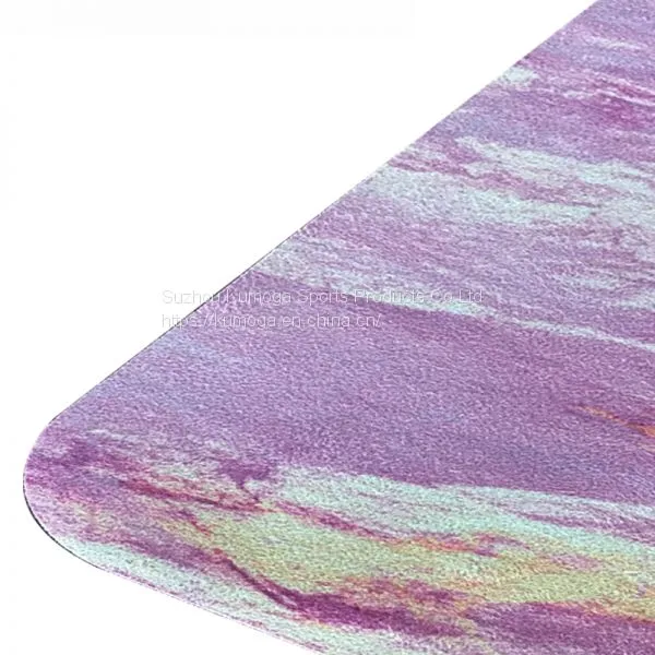 Suede and Rubber Yoga Mat-kmr03 photo-3
