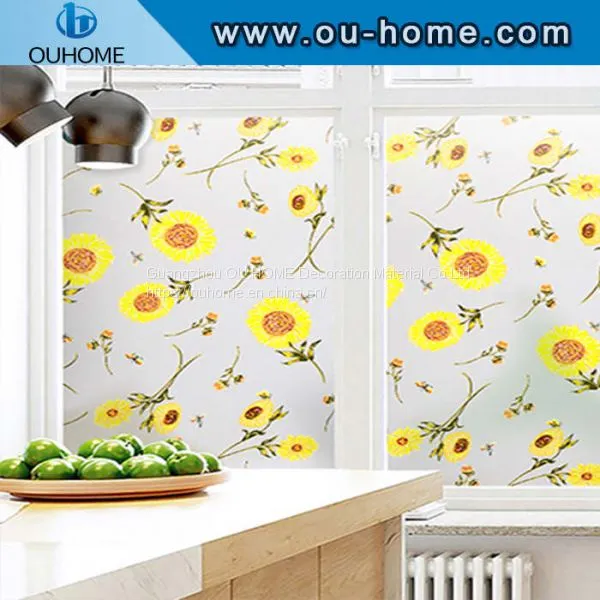 BT8005 Frosted Privacy Adhesive Bathroom Window Film photo-3