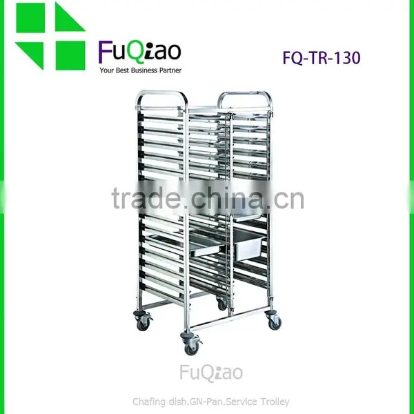 Hot Sale Stainless Steel Hotel Room Service Cart Service Trolley photo-5