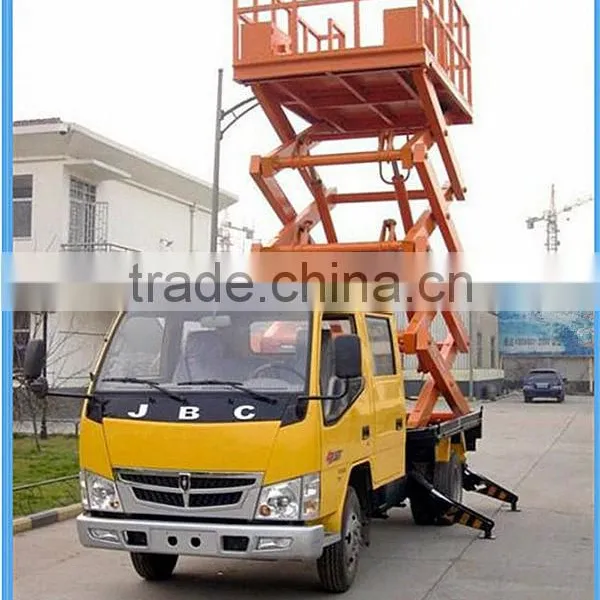 Truck Mounted Hydraulic Aerial Work Platform Scissor Lift photo-2