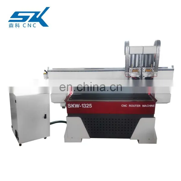 SENKE High Efficiency 3-Axis CNC Wood Fitting Cutting Machines With Double Heads photo-2