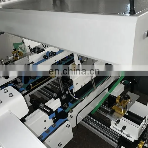 UFG1250E 2 4 Corners Automatic Corrugated Pizza Food Express Paper Box Folding and Gluing Machine photo-2
