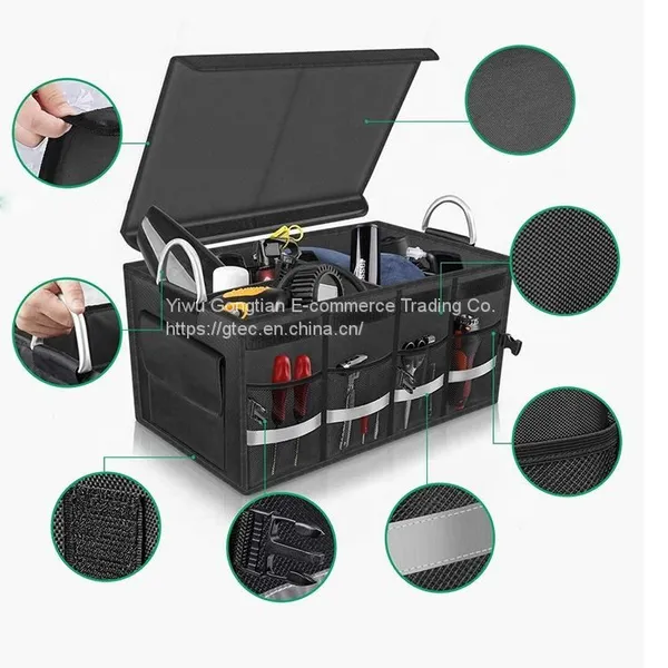 Factory Wholesale Universal Oxford Travel Organizer Folding Car Trunk Storage Box photo-5