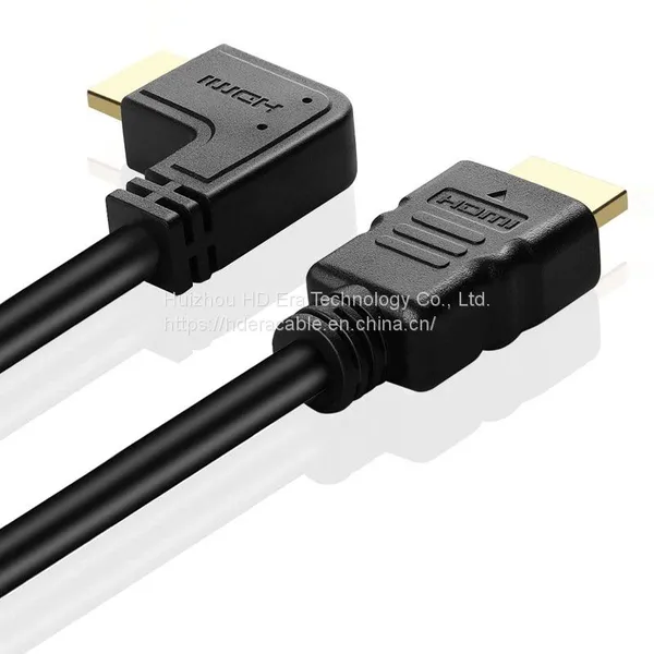 Hdmi To Hdmi Cable 1.4v 2.0v 4K 90 Degrees Right Angle USB Type for Computer photo-2