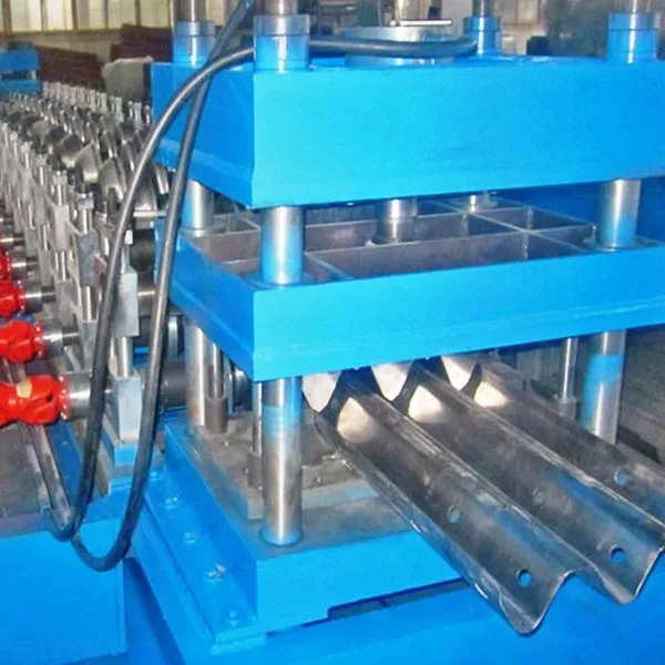 Aluminum-Zinc Alloy Coated Steel Sheet Highway Crash Beams Guardrail 2 or 3 Waves Making Machine Manufacture Machinery Production Line photo-4