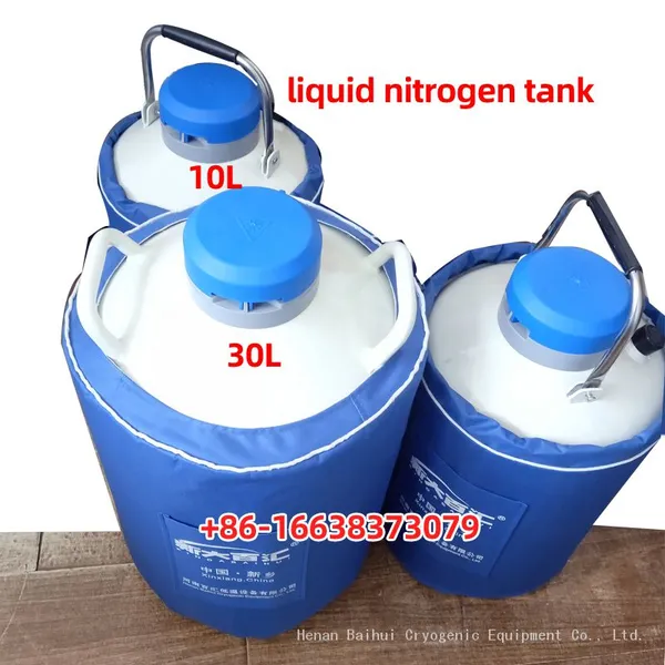IVF Lab Canes Cryo Freeze Specimenliquid Nitrogen Dewar 47 Liters YDS-47/127 With 10 Canisters photo-4