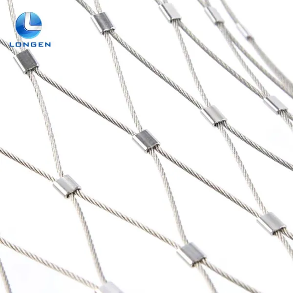 Wire Rope Mesh Net 1 Square Meter Cheep Price With X-tend Stainless Steel Woven Plain Protecting Mesh Protective Wooden Box