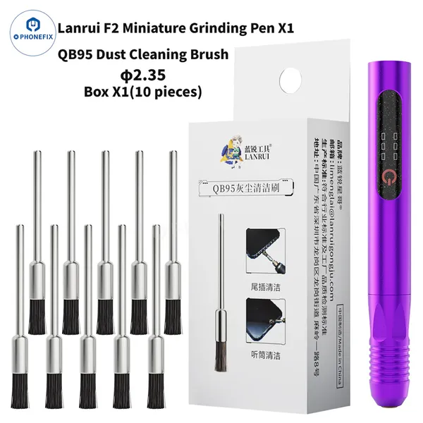 LANRUI QB95 Motherboard Component Brush for IC Pad and Speaker Maintenance
