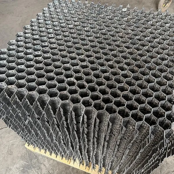 Quick Installation Metal Cellular Grid Refractory Mesh 1mx2m Custom Crimp Thermostable Hexsteel photo-3