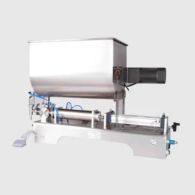 MO-QDMECH Stainless Steel BZ012 Sauce Filling Machine With Drip-proof Nozzle and U-type Stirring Tank for Food Grade Paste Filling Machine