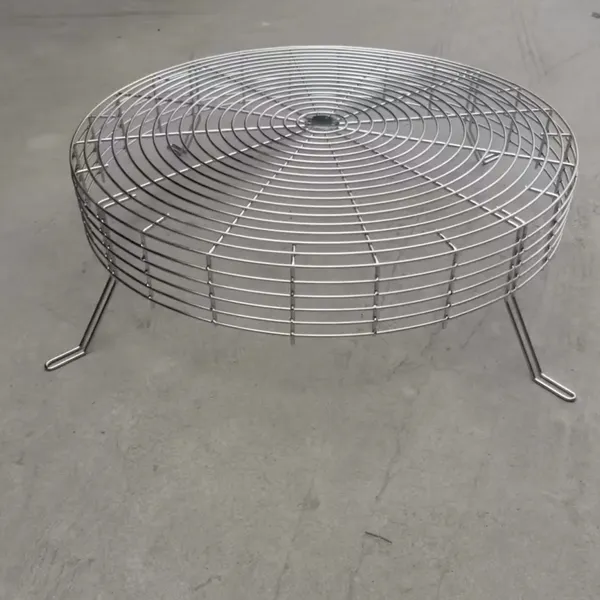 Galvanized Iron Wire Mesh Fan Guard, 0.9mm Wire, 10x10mm Opening, Electroplated Finish, 300mm Dia photo-4