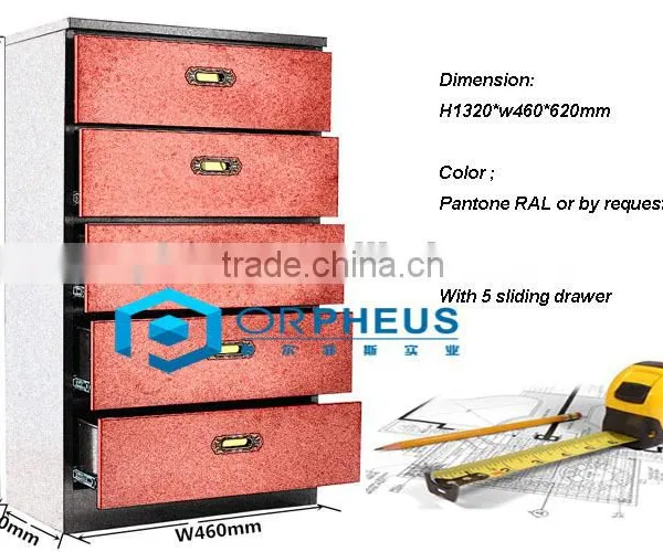 Godrej Drawer Cabinet Designs Steel Filing Cabinet Luoyang Office Metal 5 Drawer File Cabinet photo-6