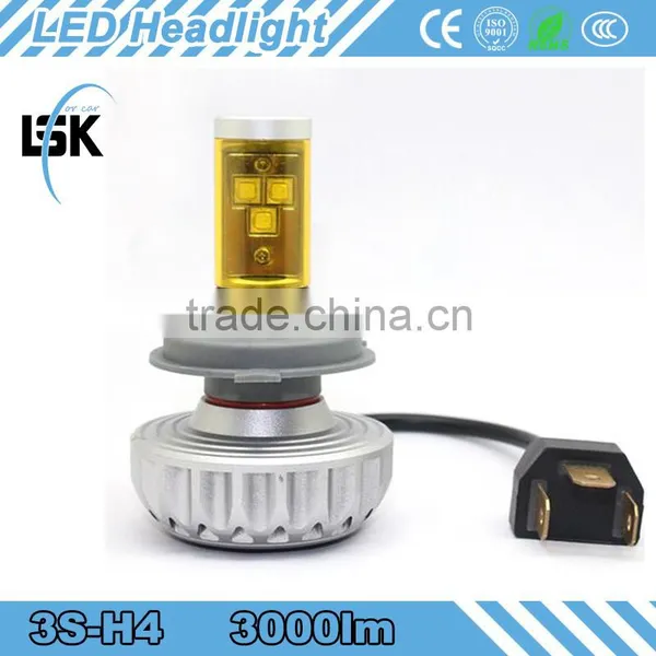 Newest High Brightness Light 12v-24v Car Headlight 3000lm for Motorcycle, 3s Led Head Bulbs With Five Colors Changeable Quality Choice photo-3