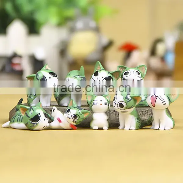 Blue Cat Doll Doll Cat Furnishing Articles Wholesale Anime Gifts PVC Figure A Set of Nine photo-2