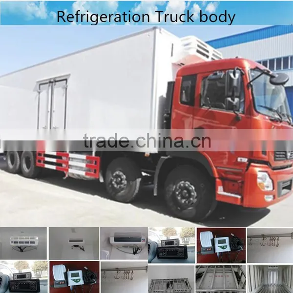 Red Color Refrigerated Truck Box Refrigerated Van Truck photo-2