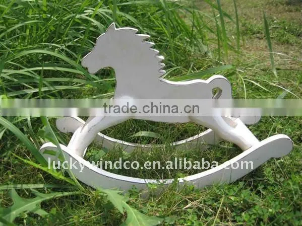 wood rocking horse