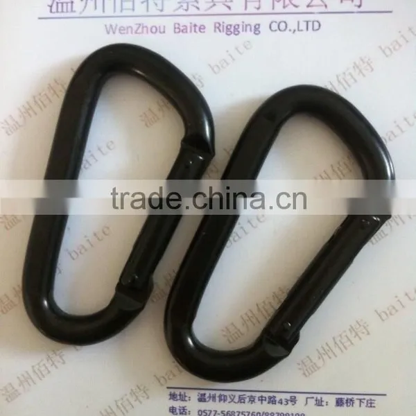 Hot Sale High Quality Black Flat Spring Snap Hook photo-3