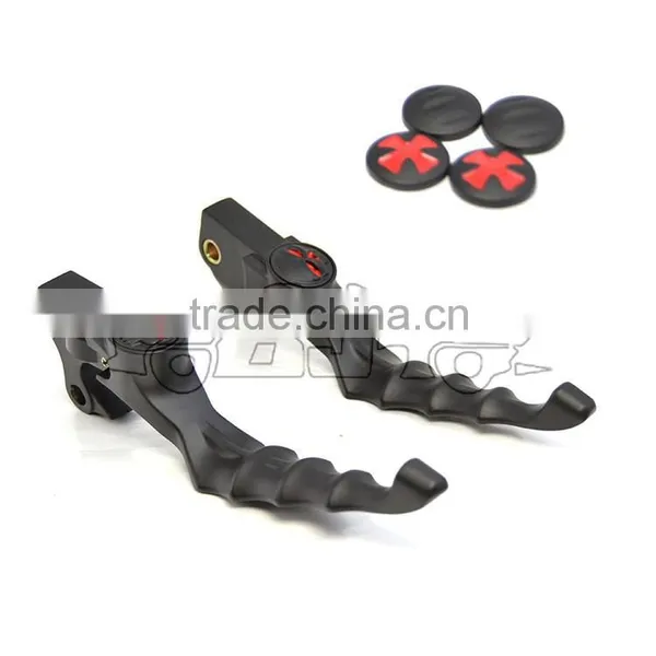 BJ-LS241-023 Hot Sale Billet Aluminum Chrome Skull Scooter Motorsport Brake Lever photo-3