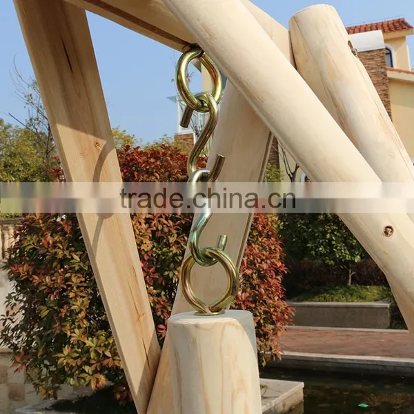 Outdoor Two Seater Wooden Garden Swing for Adults photo-5