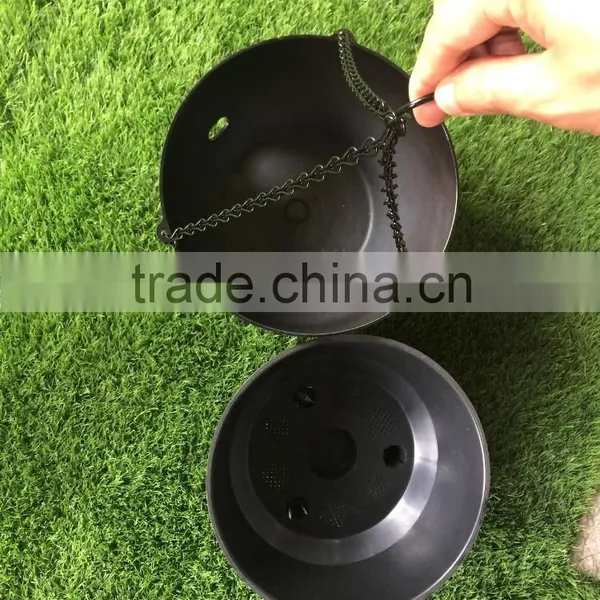 Hanging Flower Pot , Home Garden Plastic Flower Pot ,Hanging Planter With Iron,hanging Basket, photo-3