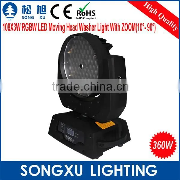 Colorful Lights 108x3w Led Zoom Moving Head Wash Led Moving Lights photo-2