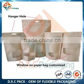 Food Packaging Paper Bag Pouch With Grip Top photo-2