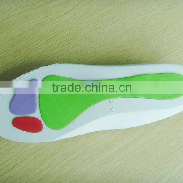 EVA Soft Foam Insole Massage Footbed Shock Absorbing Insole 2 Layers Design Insole For Sports Shoes Footbed photo-2