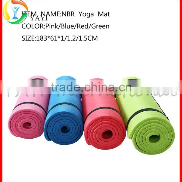 Cheap High Density NBR Exercise Yoga Mat With Carry Strap photo-3