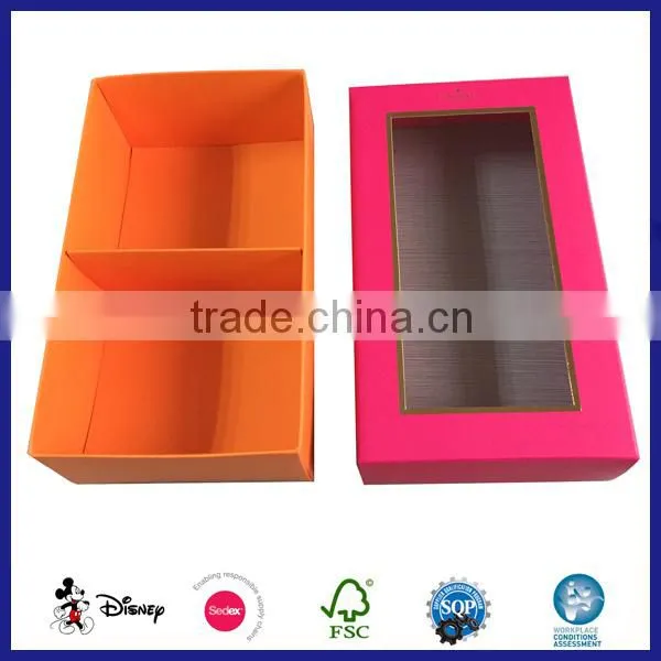 Custom Creative Paper T-shirt Packaging Box With PVC Window photo-3