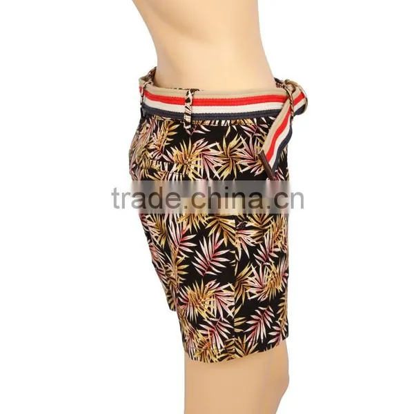 Wholesale Women Clothing,womens High Waist Printed Shorts photo-3