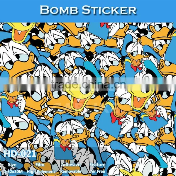 HD-026 CARLIKE Stretchable Sticker Bomb Car Wrap Vinyl Film photo-6