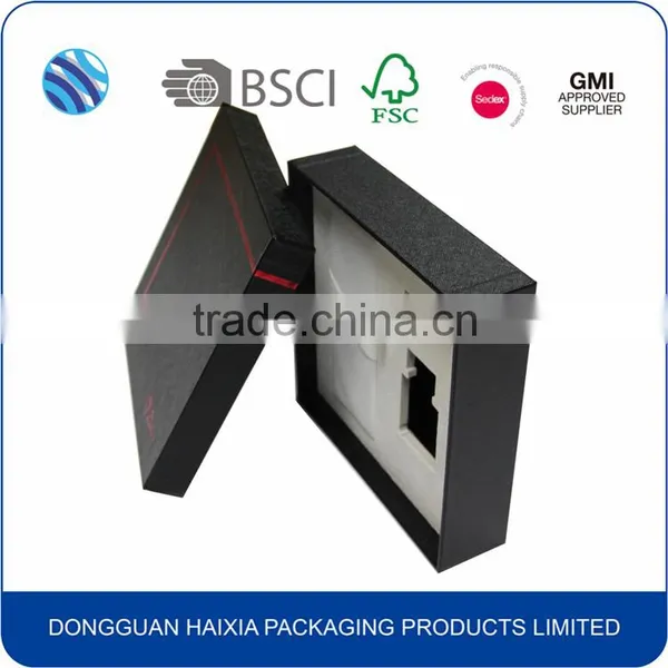 High Quality Competitive Price Custom Black Paper Gift Pen Box photo-2