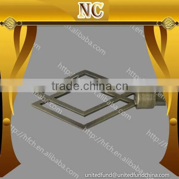 Curtain Into the Hall for Window Curtain Rod Finial