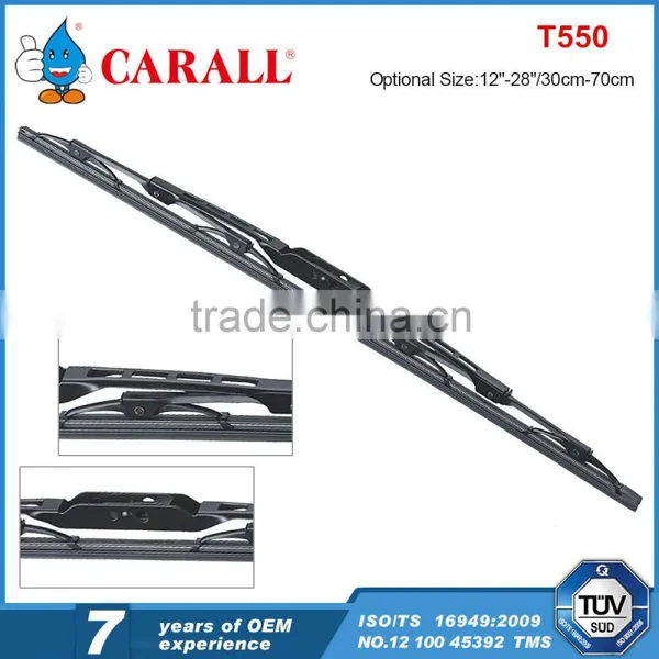 T550 Chrome 1.2 Streak-free Quiet Smooth Front Driver Vehicle Accessories Japanese Metro Windshield Stealth Passager Wiper Blade photo-4