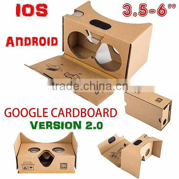 2016 Amazon Top Selling Google Cardboard Virtual, Reality Headset 3D VR Glass Box photo-3