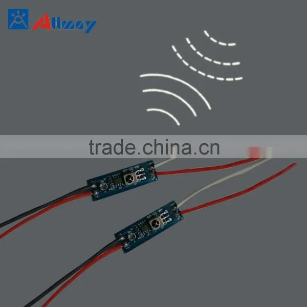 customized DIY Intelligent SENSOR SWITCH for mirror and bathroom lighting for hotel furniture 12V