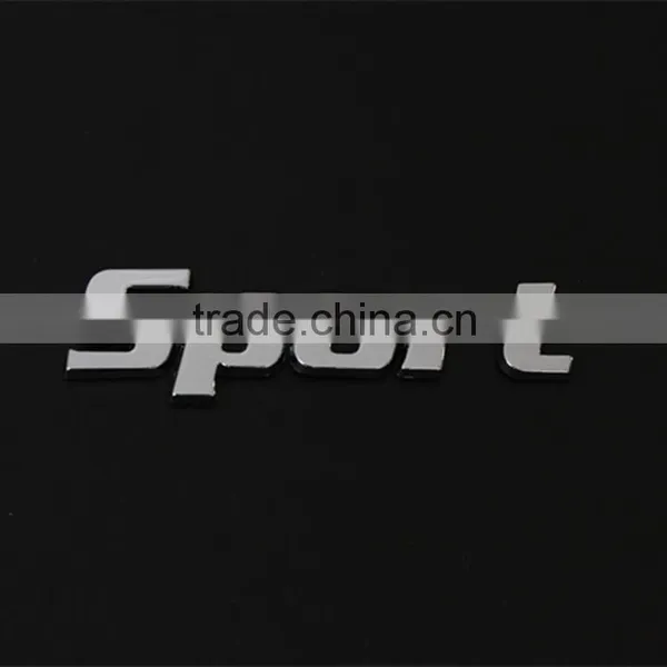 Small Chrome Logo Letters Custom Car Chrome Chrome Sticker Letters photo-4