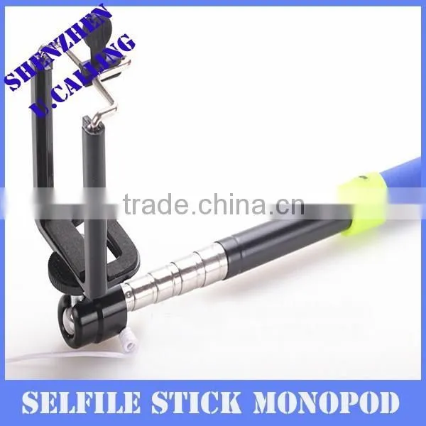 Handheld Audio Cable Take Pole Selfile Stick, Wired Monopod Selfie Stick photo-3