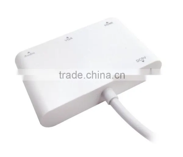 Mini Display Port 1.2 to HD MI /VGA and Audio 3 in 1 Adapter Support 4K*2K photo-3