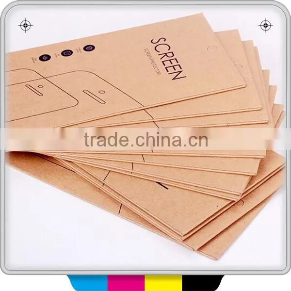 Custom Design Kraft Paper Packaging Envelope for Screen Protector With Hang Hole photo-3