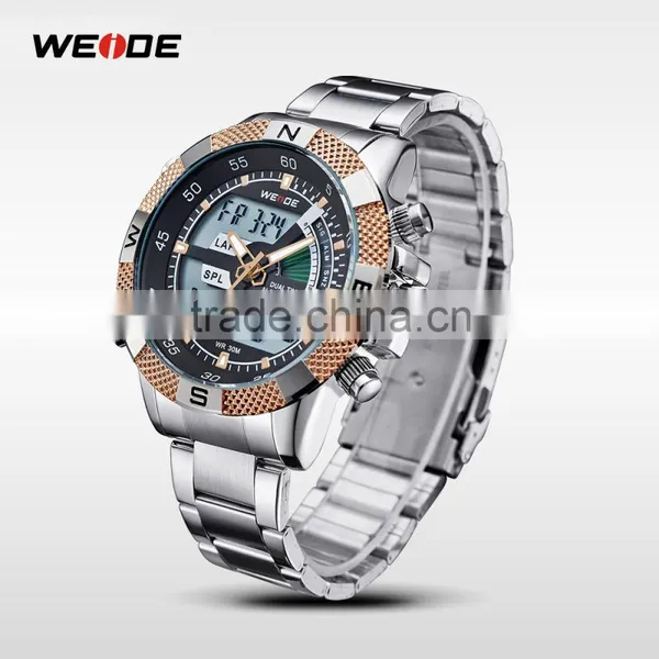 WH1104-7 WEIDE Smart Watch 2014 Design For Men Stainless Steel Watch Big Dial Mans Watch photo-5