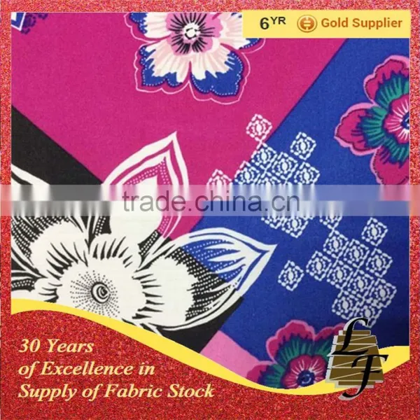 Stock Woven Cotton Rayon Printed Fabric Wholesale photo-5