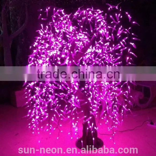 Outdoor Waterproof Artificial Led Weeping Willow Tree Lighting/ Led Lighted Willow Tree Lights photo-6