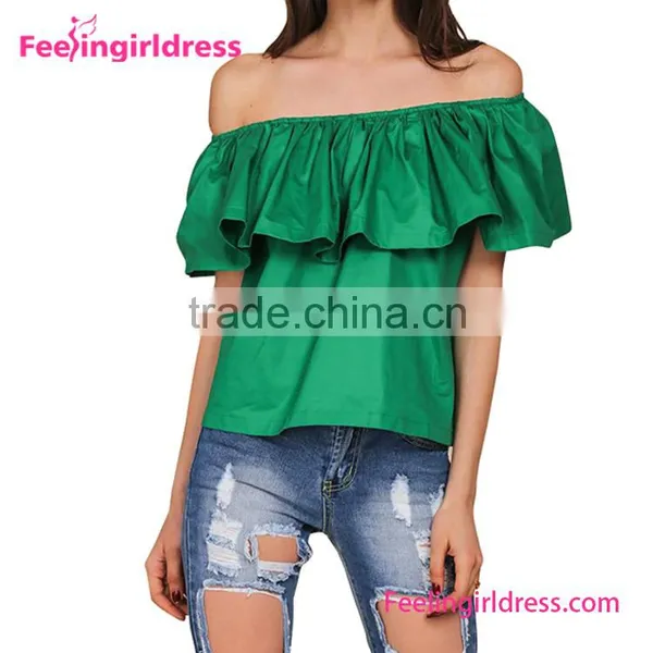 Free Sample Satin Blouse Cheer Leading Costume Designs