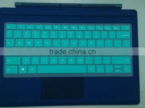 silicone keyboard cover for microsoft surface pro 3 type cover