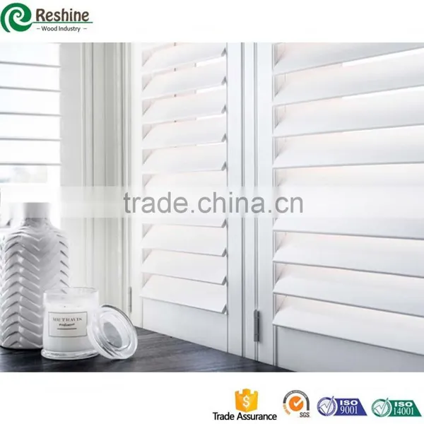 Solid Poly Window Shutters Plantation PVC Shutters Quality Choice photo-5
