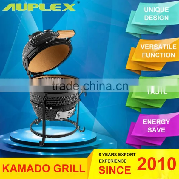 Ceramic Shell BBQ Mini Terracotta Charcoal Grill photo-6