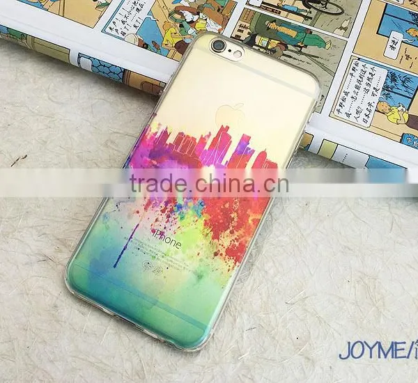 2016 Newest Mobile Phone Cover Case TPU+PC Transprent Printing for IPhone 6 6s 6plus